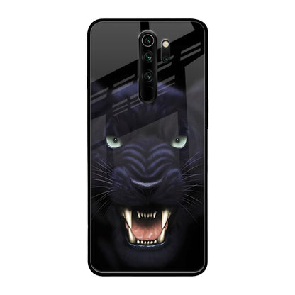 Angry Black Leopard Xiaomi Redmi Note 8 Pro Glass Back Cover Online
