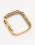 Gold Double Halo Crystal Bumper Case