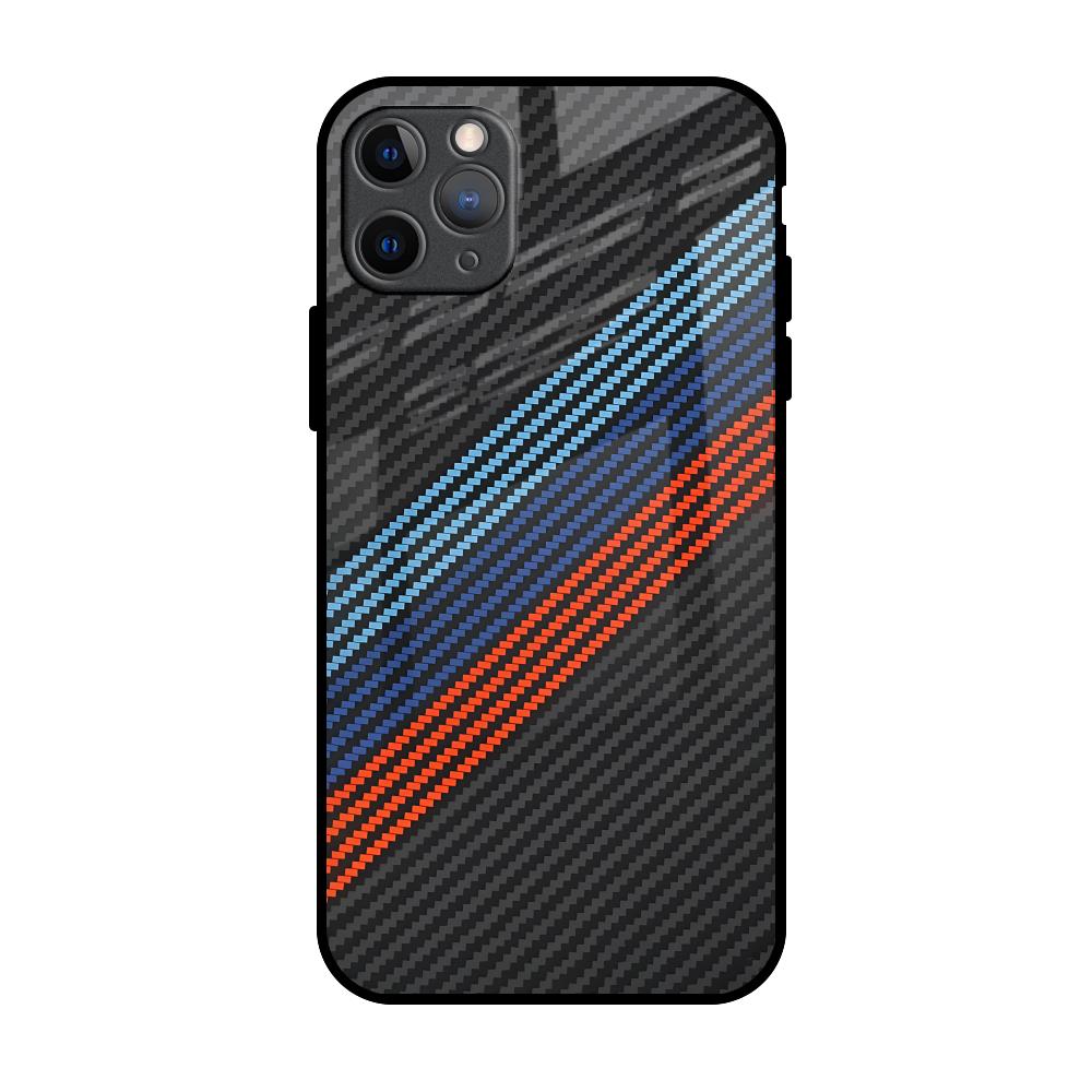 Carbon Inspired iPhone 11 Pro Max Glass Back Cover Online