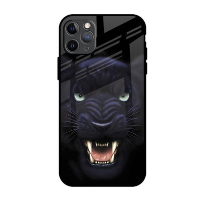 Angry Black Leopard iPhone 11 Pro Max Glass Back Cover Online