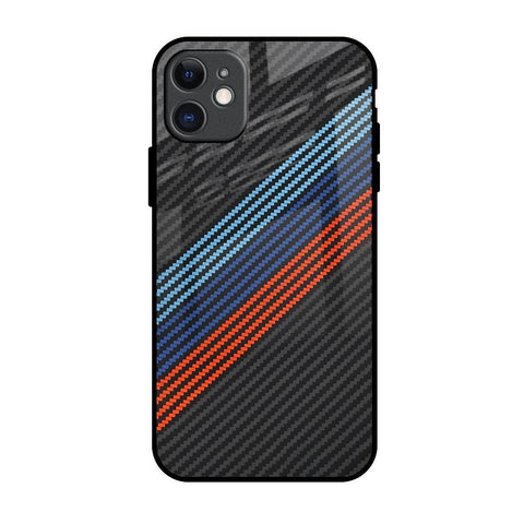 Carbon Inspired iPhone 11 Glass Back Cover Online