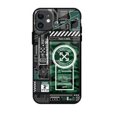 Green Camo Circuit iPhone 11 Glass Back Cover Online