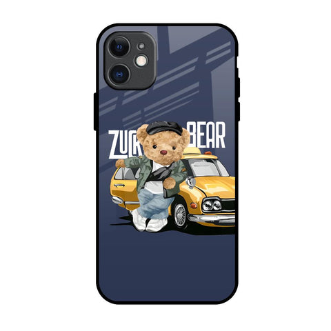 Adventurous Bear iPhone 11 Glass Back Cover Online
