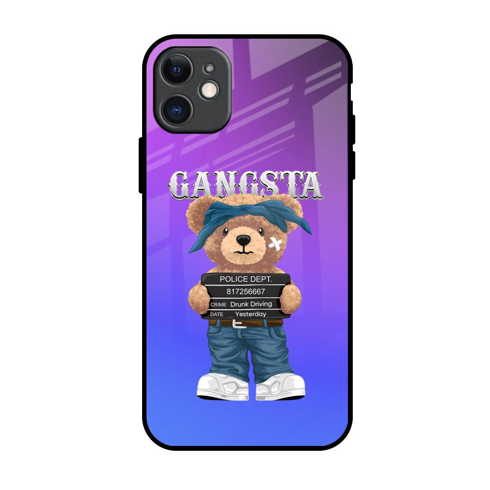 Gangsta Bear iPhone 11 Glass Back Cover Online