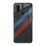Carbon Inspired Samsung Galaxy M30s Glass Back Cover Online