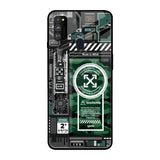 Green Camo Circuit Samsung Galaxy M30s Glass Back Cover Online
