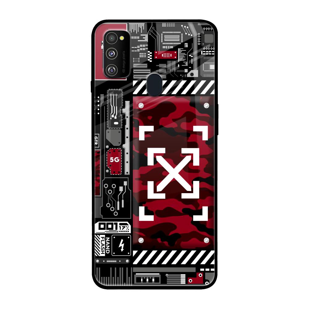 Technology Art Samsung Galaxy M30s Glass Back Cover Online
