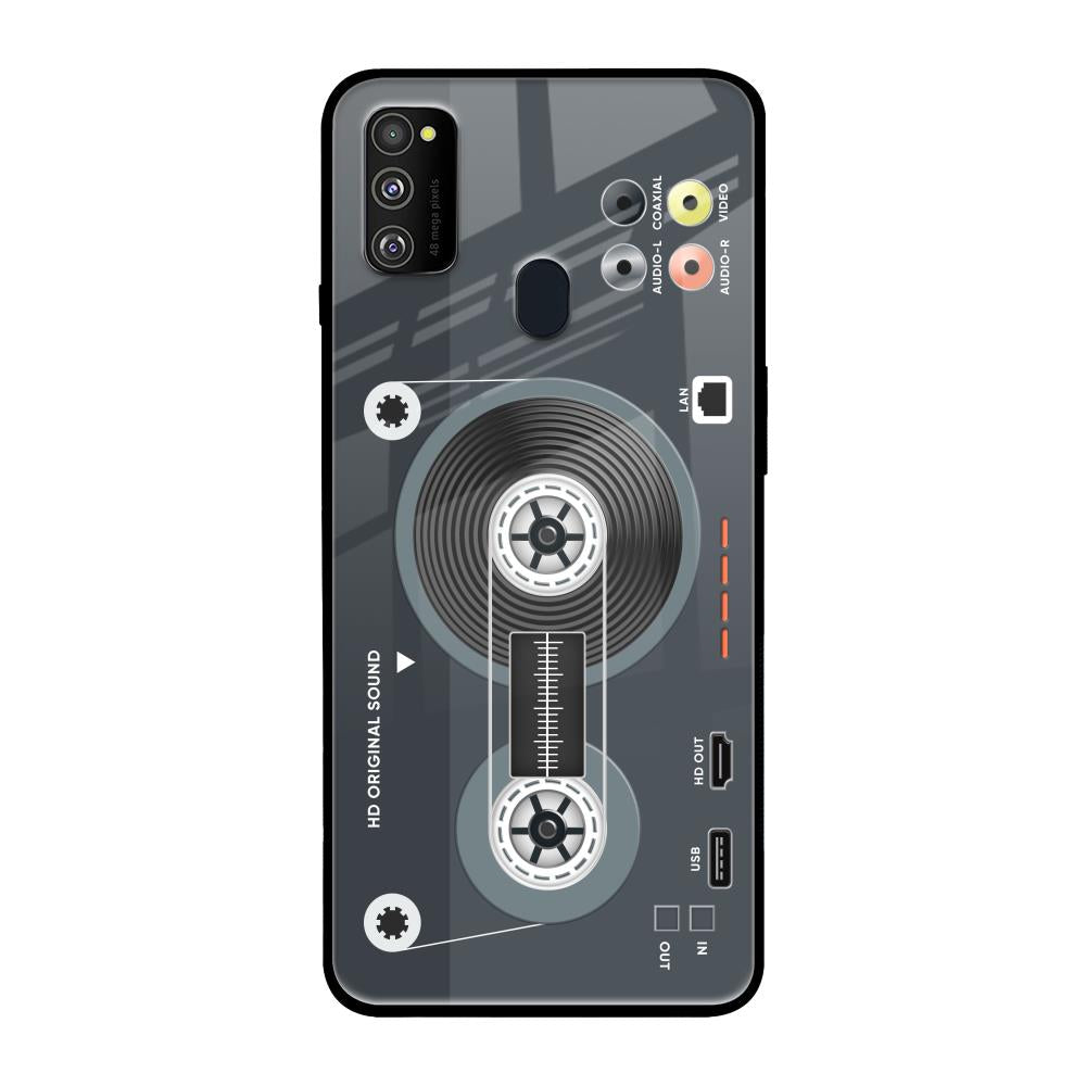 Retro Recorder Samsung Galaxy M30s Glass Back Cover Online
