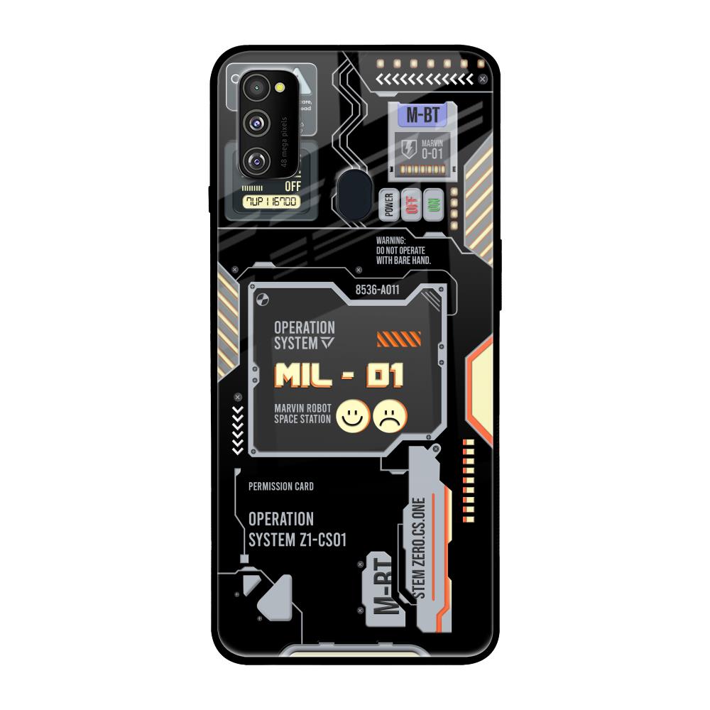 Exposed Parts Samsung Galaxy M30s Glass Back Cover Online