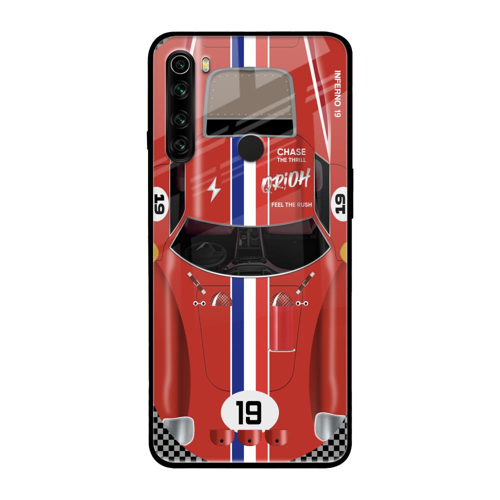 Racing Vintage Xiaomi Redmi Note 8 Glass Back Cover Online