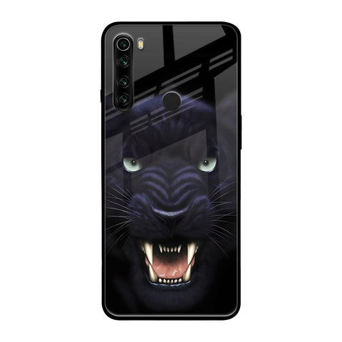 Angry Black Leopard Xiaomi Redmi Note 8 Glass Back Cover Online