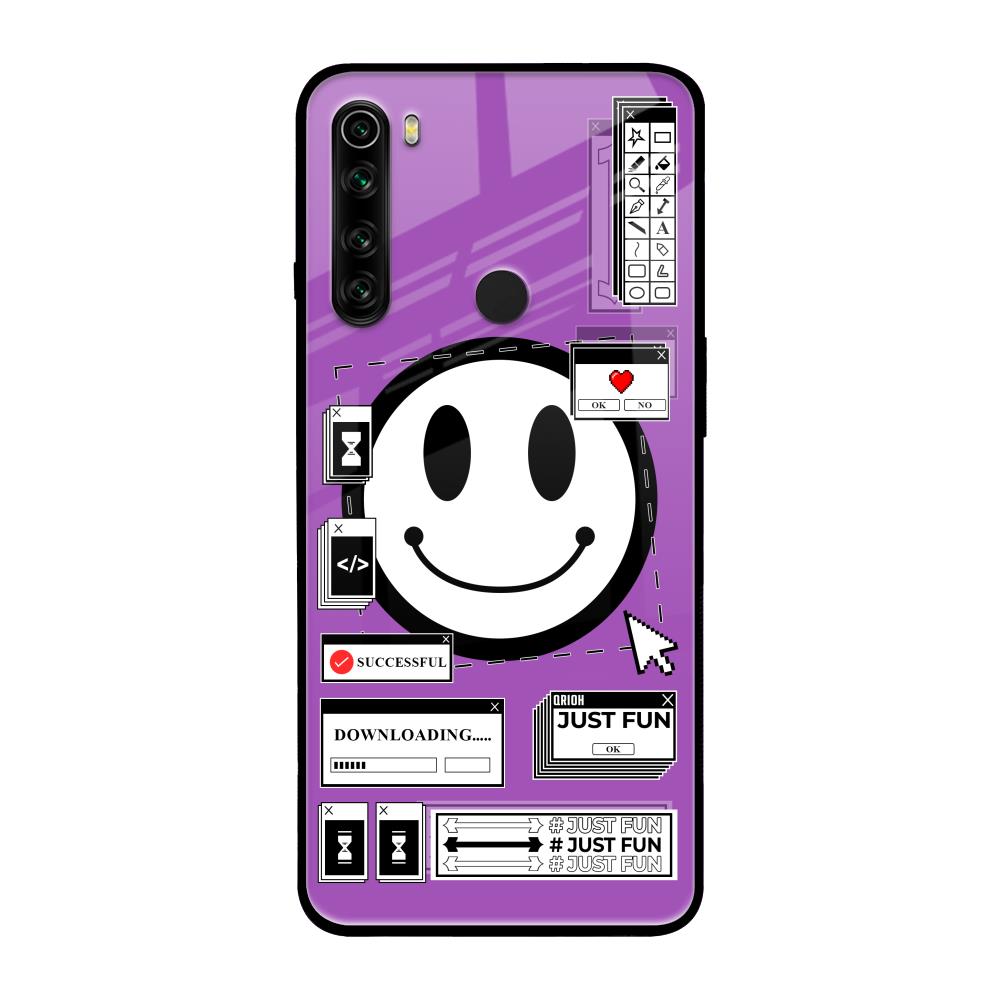 Code with Smile Xiaomi Redmi Note 8 Glass Back Cover Online