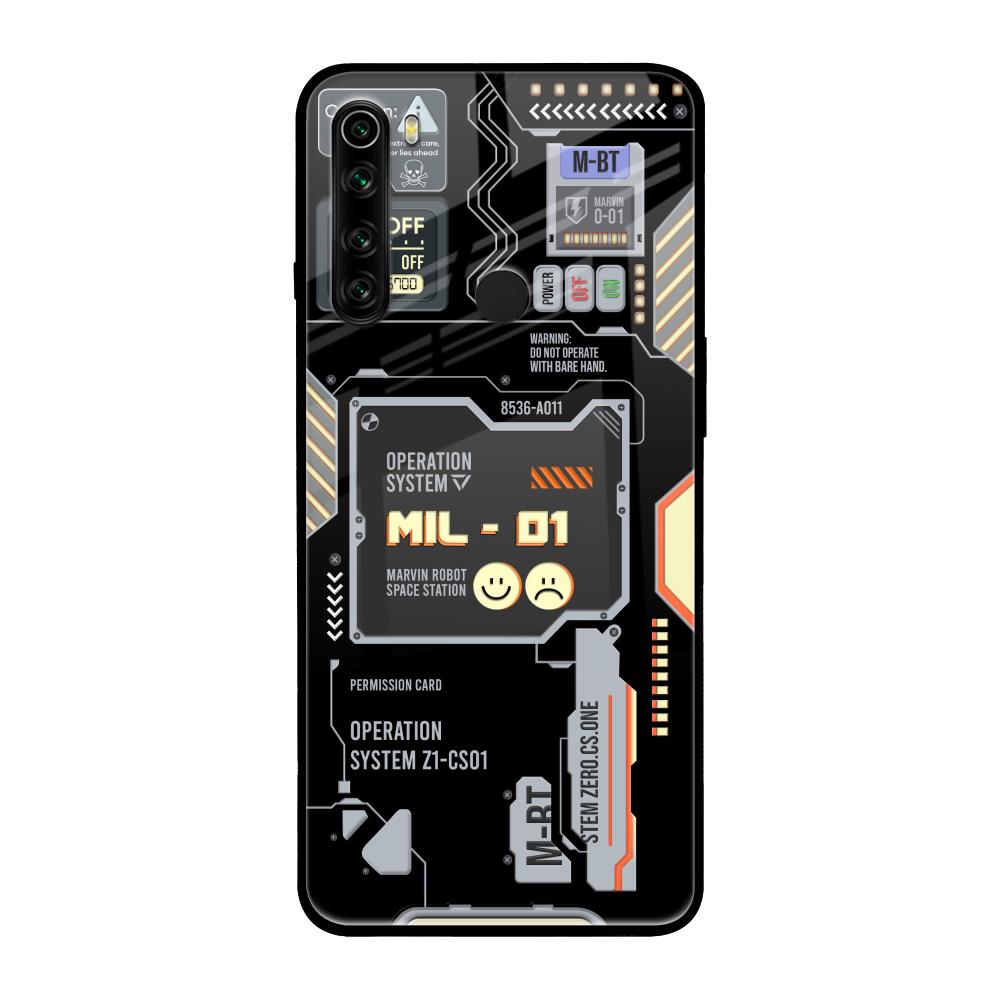 Exposed Parts Xiaomi Redmi Note 8 Glass Back Cover Online
