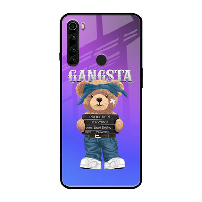 Gangsta Bear Xiaomi Redmi Note 8 Glass Back Cover Online