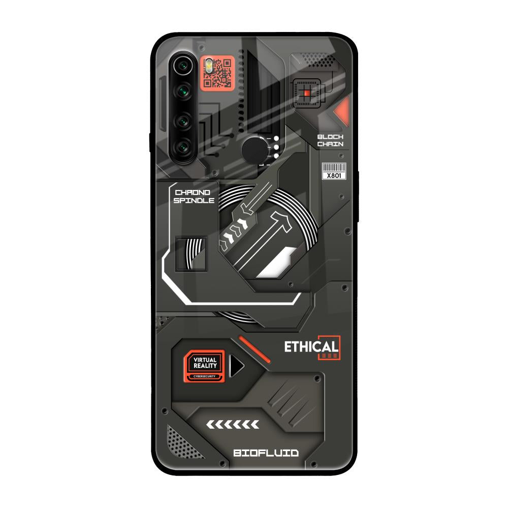 Tech Aesthetics Xiaomi Redmi Note 8 Glass Back Cover Online