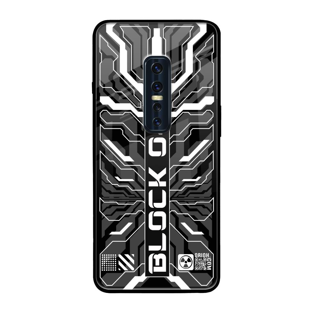 Monochrome Magic Vivo V17 Pro Glass Back Cover Online