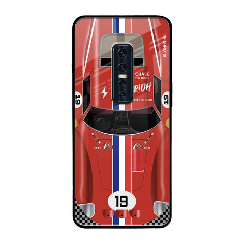 Racing Vintage Vivo V17 Pro Glass Back Cover Online