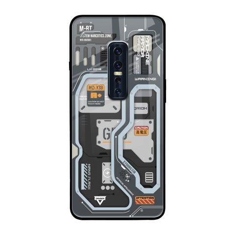 Retro Futuristic Vivo V17 Pro Glass Back Cover Online