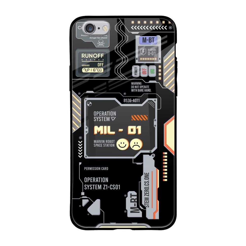 Exposed Parts iPhone 6S Glass Back Cover Online