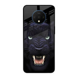 Angry Black Leopard OnePlus 7T Glass Back Cover Online