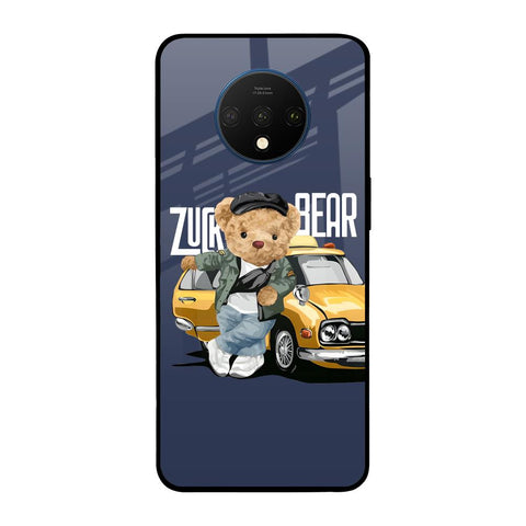 Adventurous Bear OnePlus 7T Glass Back Cover Online