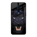 Angry Black Leopard OnePlus 7T Pro Glass Back Cover Online