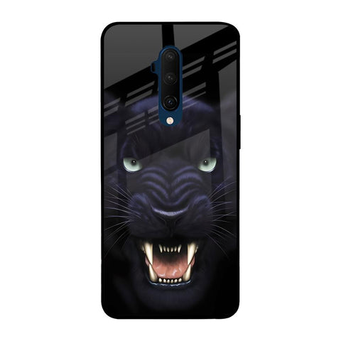 Angry Black Leopard OnePlus 7T Pro Glass Back Cover Online