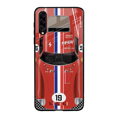 Racing Vintage Samsung Galaxy A70s Glass Back Cover Online
