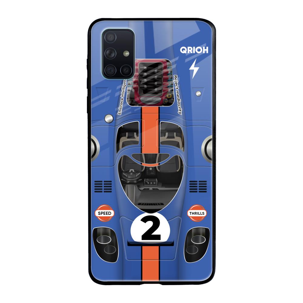 Car Adiction Samsung Galaxy A71 Glass Back Cover Online