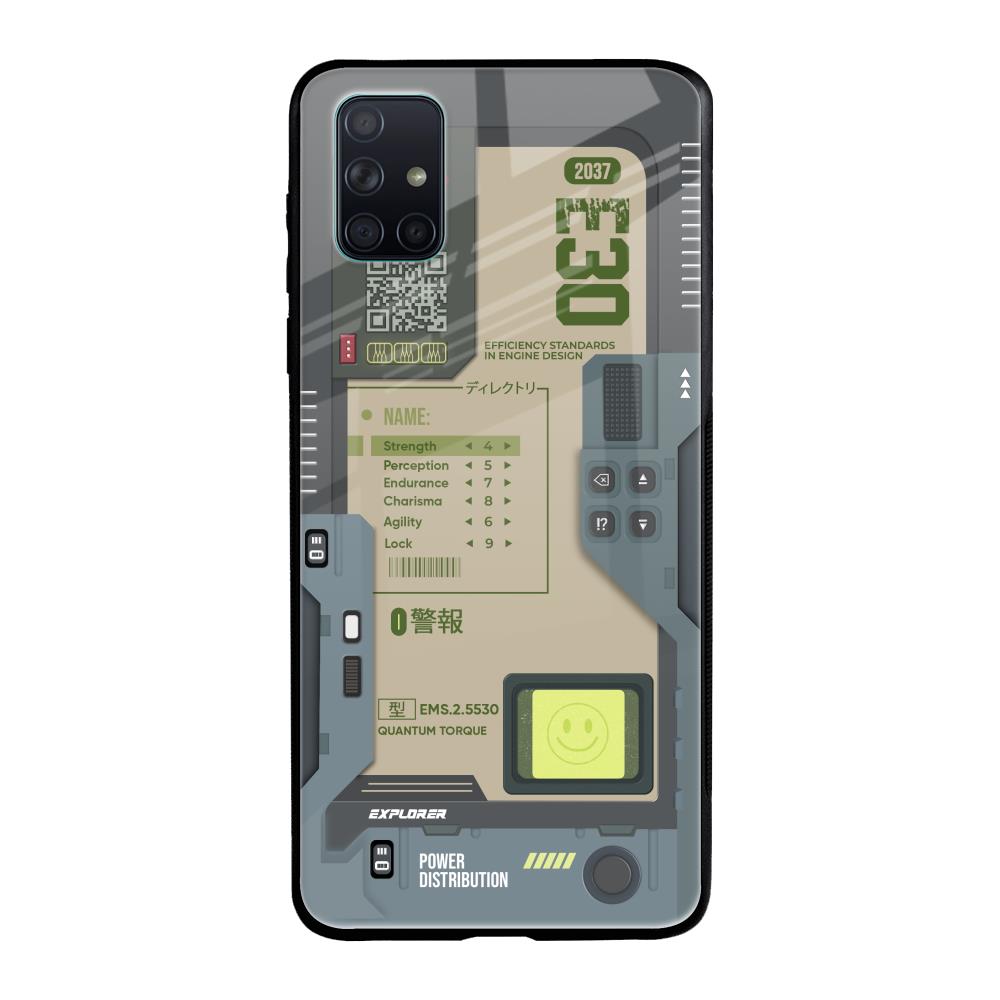 Art Station Samsung Galaxy A71 Glass Back Cover Online