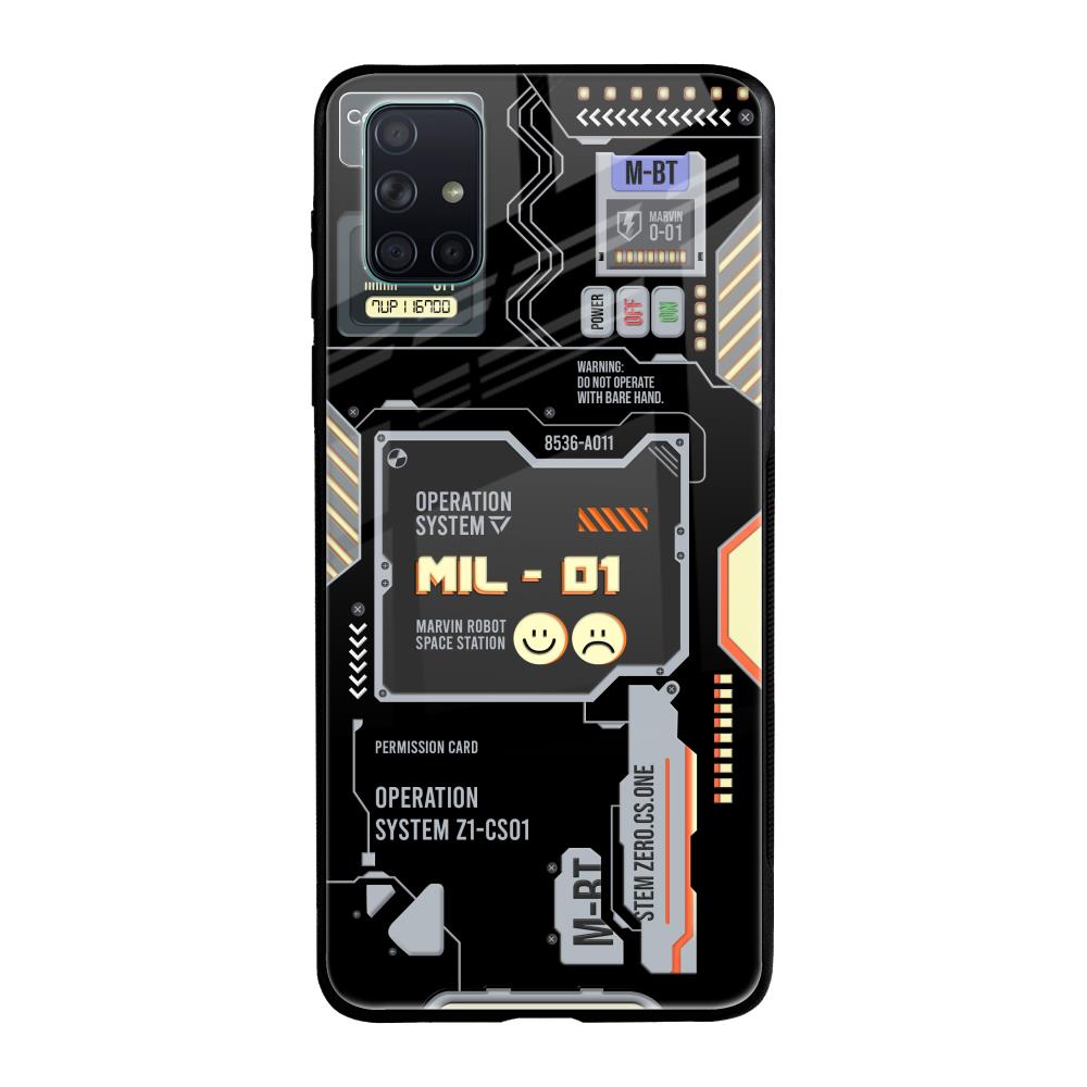 Exposed Parts Samsung Galaxy A71 Glass Back Cover Online