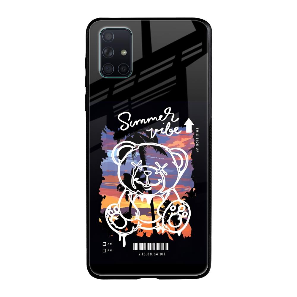Summer Vibe Samsung Galaxy A71 Glass Back Cover Online