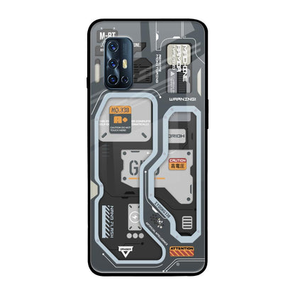 Retro Futuristic Vivo V17 Glass Back Cover Online