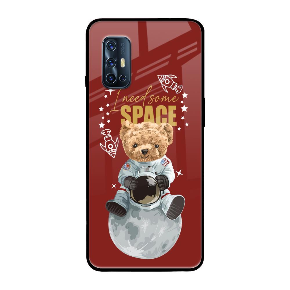 Astronaut Bear Vivo V17 Glass Back Cover Online