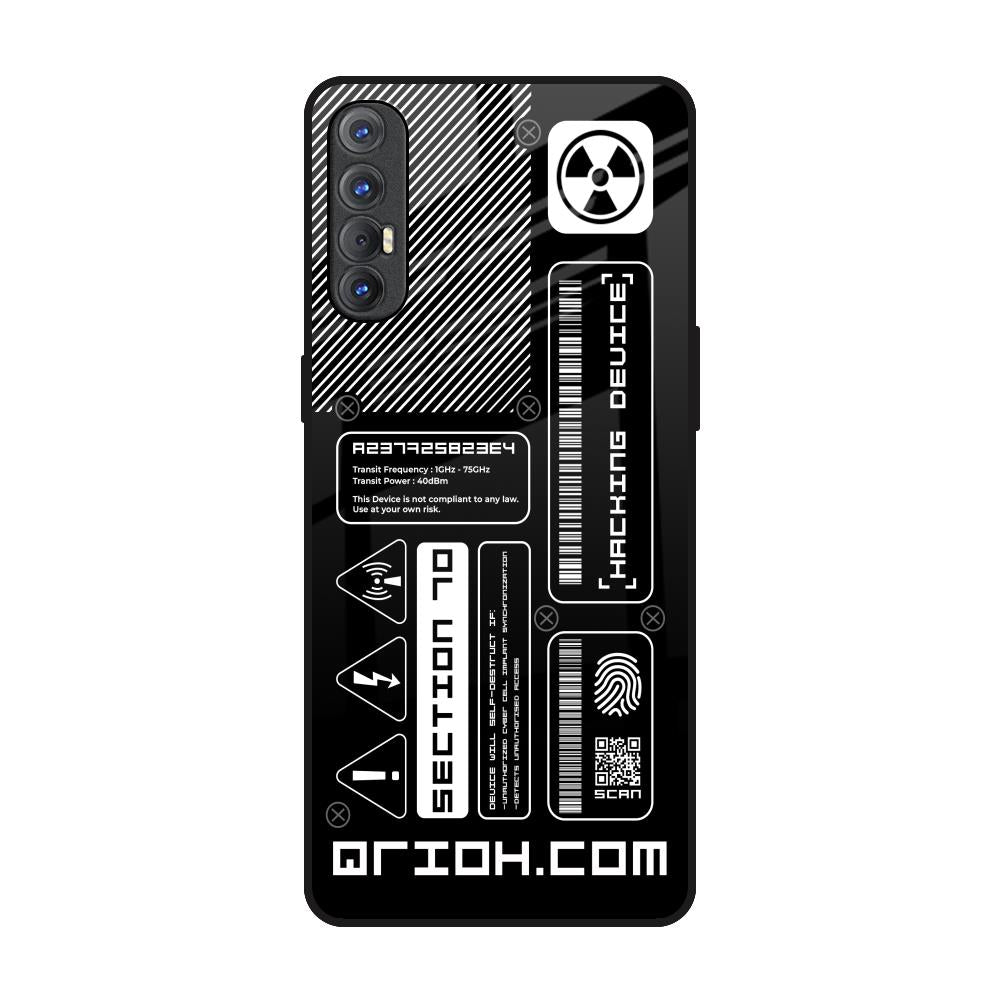 Futuristic Art Oppo Reno 3 Pro Glass Back Cover Online