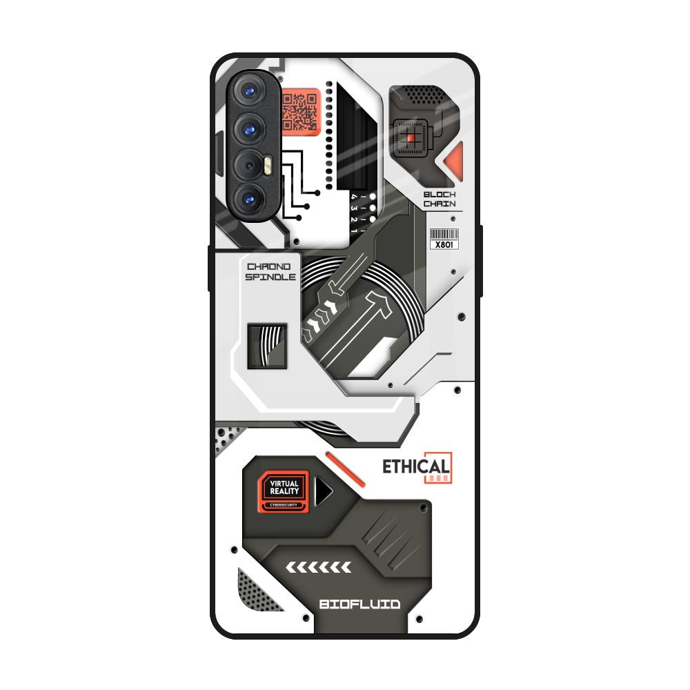 Explore Circuit Oppo Reno 3 Pro Glass Back Cover Online