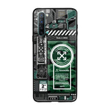Green Camo Circuit Oppo Reno 3 Glass Back Cover Online