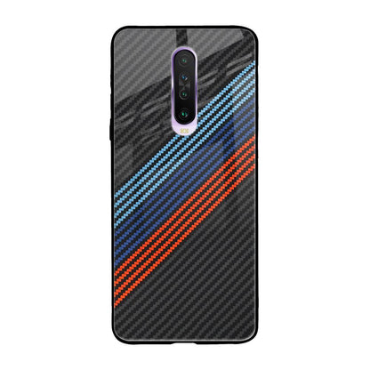 Carbon Inspired Poco X2 Glass Back Cover Online