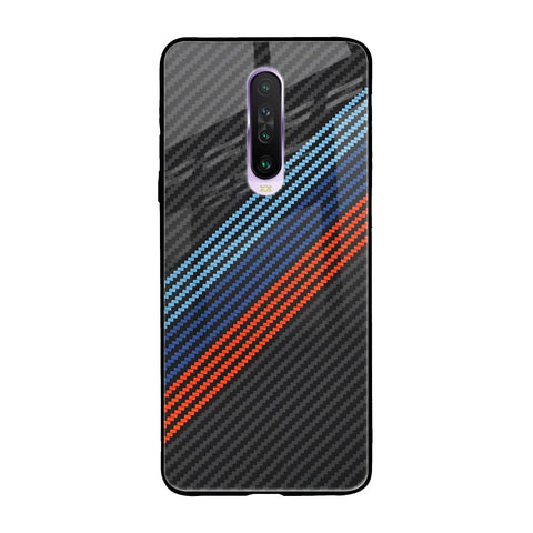 Carbon Inspired Poco X2 Glass Back Cover Online