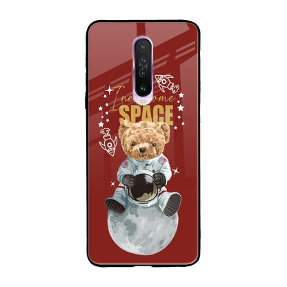 Astronaut Bear Poco X2 Glass Back Cover Online