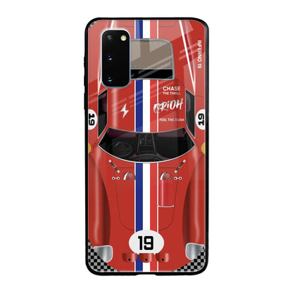 Racing Vintage Samsung Galaxy S20 Glass Back Cover Online
