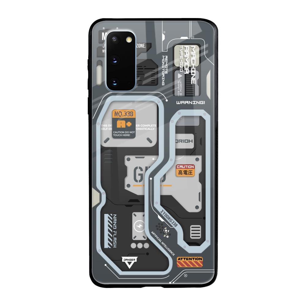 Retro Futuristic Samsung Galaxy S20 Glass Back Cover Online