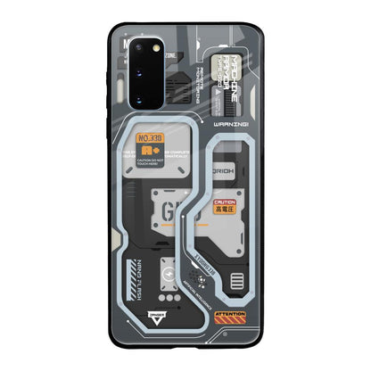 Retro Futuristic Samsung Galaxy S20 Glass Back Cover Online