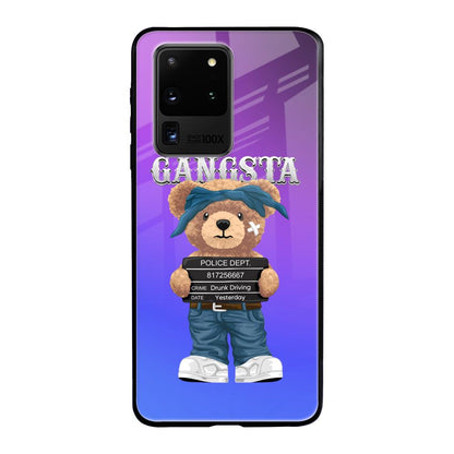 Gangsta Bear Samsung Galaxy S20 Ultra Glass Back Cover Online