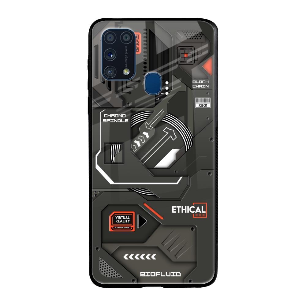 Tech Aesthetics Samsung Galaxy M31 Glass Back Cover Online