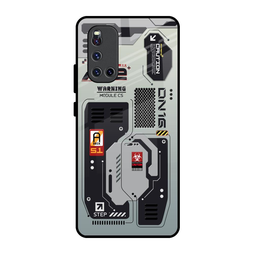 Techno Vibes Vivo V19 Glass Back Cover Online