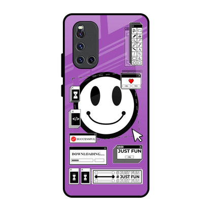 Code with Smile Vivo V19 Glass Back Cover Online