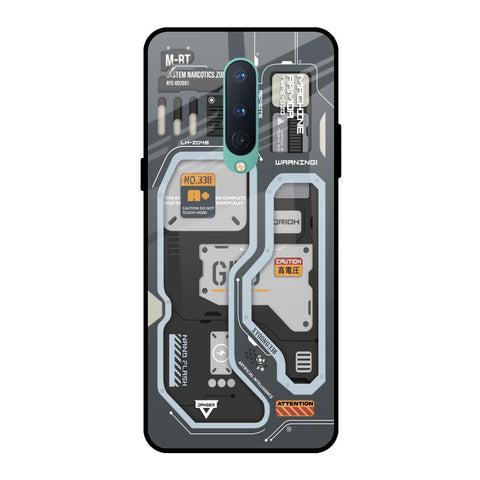 Retro Futuristic OnePlus 8 Glass Back Cover Online