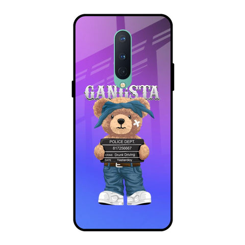 Gangsta Bear OnePlus 8 Glass Back Cover Online