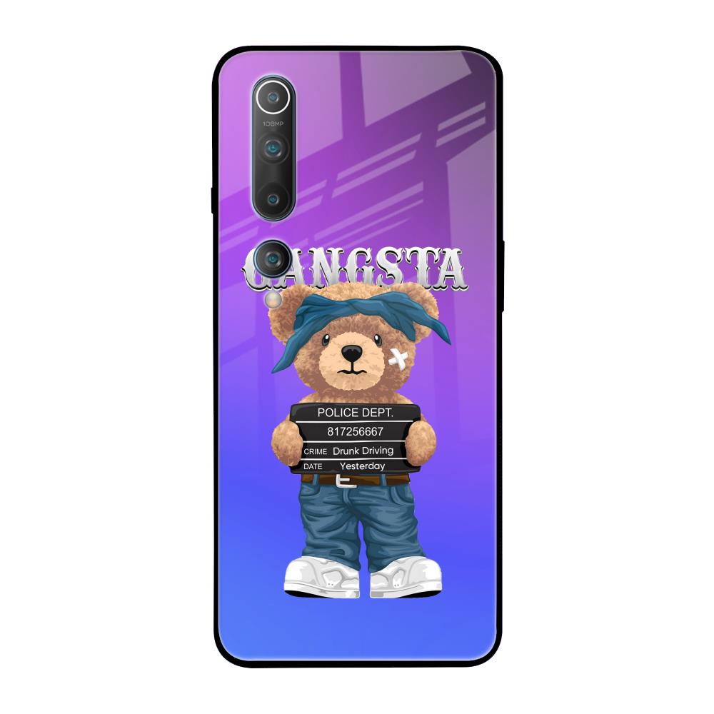 Gangsta Bear Xiaomi Mi 10 Glass Back Cover Online